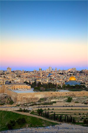 View of Jerusalem from The Mount of Olives, Jerusalem, Israel, Middle East Stock Photo - Premium Royalty-Free, Code: 6119-07744529