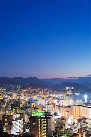 simsearch:6119-07541502,k - Nagasaki Bay at night, Nagasaki, Kyushu, Japan, Asia Stock Photo - Premium Royalty-Free, Code: 6119-07744649