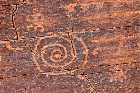 Petroglyphs, Gold Butte, Nevada, United States of America, North America Stock Photo - Premium Royalty-Free, Code: 6119-07781174