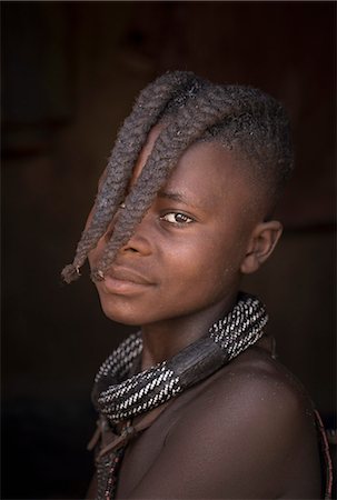 Himba people, Kaokoland, Namibia, Africa Foto de stock - Sin royalties Premium, Código: 6119-07845670