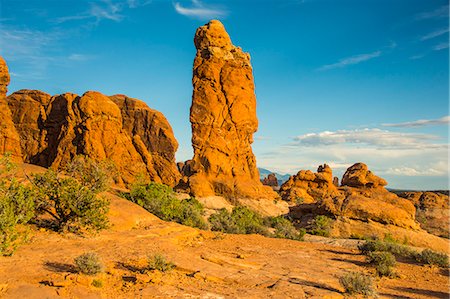 sandstone formation - Beautiful red sandstone formations in the Arches National Park, Utah, United States of America, North America Stock Photo - Premium Royalty-Free, Code: 6119-07943966