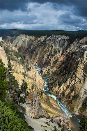 simsearch:841-07913862,k - The colourful Grand Canyon of the Yellowstone, Yellowstone National Park, UNESCO World Heritage Site, Wyoming, United States of America, North America Stock Photo - Premium Royalty-Free, Code: 6119-07944034