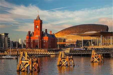 Cardiff Bay, Cardiff, Wales, United Kingdom, Europe Stock Photo - Premium Royalty-Free, Code: 6119-08062176