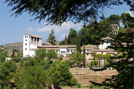 Generalife, Alhambra Palace, UNESCO World Heritage Site, Granada, Andalucia, Spain, Europe Stock Photo - Premium Royalty-Free, Code: 6119-08266653