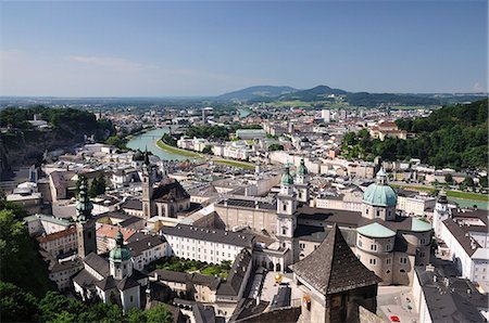 Old Town seen from fortress Hohensalzburg, Salzburg, Austria, Europe Stock Photo - Premium Royalty-Free, Code: 6119-08268563