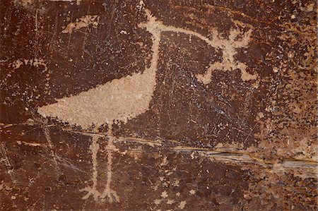Bird petroglyph, Petrified Forest National Park, Arizona, United States of America, North America Stock Photo - Premium Royalty-Free, Code: 6119-08268793