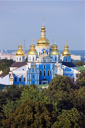 eastern europe - St. Michael's Monastery, Kiev, Ukraine, Europe Stock Photo - Premium Royalty-Free, Code: 6119-08269400