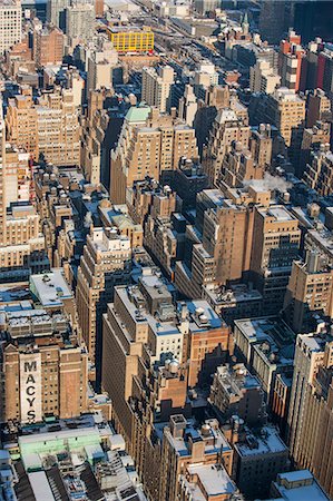 Aerial view of Manhattan, New York, United States of America, North America Stock Photo - Premium Royalty-Free, Code: 6119-08278642