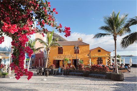 Restaurant Taberna del Puerto, Puerto de Tazacorte, La Palma, Canary Islands, Spain, Europe Stock Photo - Premium Royalty-Free, Code: 6119-08541905