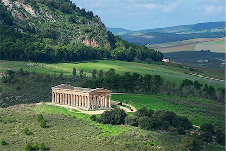 remains - Segesta Temple, Segesta, Sicily, Italy, Europe Foto de stock - Sin royalties Premium, Código: 6119-08568327