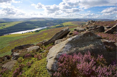 escarpment - View from Derwent Edge, Peak District National Park, Derbyshire, England, United Kingdom, Europe Stock Photo - Premium Royalty-Free, Code: 6119-08518114