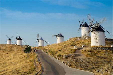 Don Quixote windmills, Consuegra, Castile-La Mancha, Spain, Europe Stockbilder - Premium RF Lizenzfrei, Bildnummer: 6119-08641169