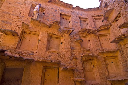 simsearch:400-06076338,k - Old ksar (collective granaries) in the southern part of Morocco near Tafraoute, Morocco, North Africa, Africa Stock Photo - Premium Royalty-Free, Code: 6119-08741684