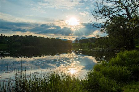 simsearch:841-07590500,k - Sunset at Loughrigg Tarn near Ambleside, Lake District National Park, Cumbria, England, United Kingdom, Europe Stock Photo - Premium Royalty-Free, Code: 6119-08797427