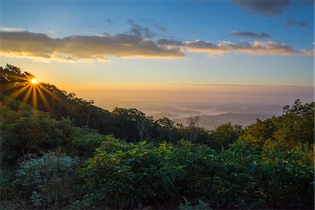 Sunrise over the Blue Ridge Mountains, North Carolina, United States of America, North America Stock Photo - Premium Royalty-Free, Code: 6119-08803349