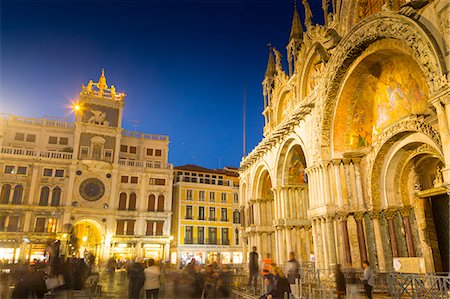 street building italy - St. Mark's Basilica, Piazza San Marco, Venice, UNESCO World Heritage Site, Veneto, Italy, Europe Photographie de stock - Premium Libres de Droits, Code: 6119-08803390