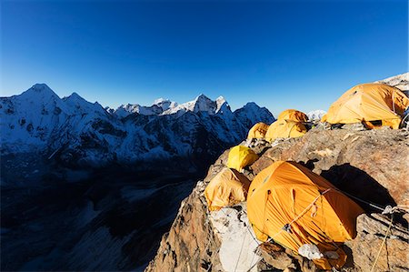 rocky tent - Camp 2 on Ama Dablam, Sagarmatha National Park, UNESCO World Heritage Site, Khumbu Valley, Nepal, Himalayas, Asia Stock Photo - Premium Royalty-Free, Code: 6119-09156603