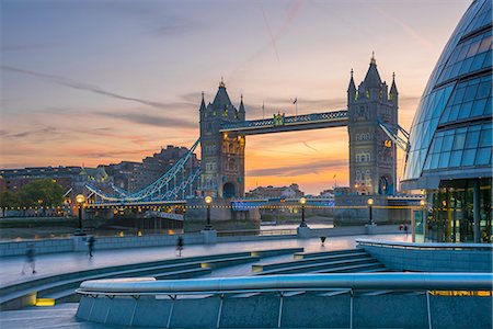 simsearch:649-08922723,k - Tower Bridge over River Thames and City Hall, London, England, United Kingdom, Europe Stock Photo - Premium Royalty-Free, Code: 6119-09161965