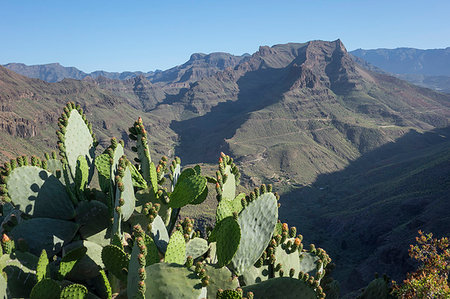 rocky valley - Mirador Degollada de las Yeguas, Fataga Valley, Gran Canaria, Canary Islands, Spain, Atlantic, Europe Stock Photo - Premium Royalty-Free, Code: 6119-09182827