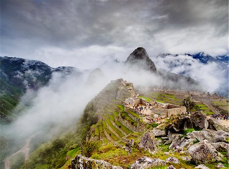 past - Machu Picchu Ruins, UNESCO World Heritage Site, Cusco Region, Peru, South America Stock Photo - Premium Royalty-Free, Code: 6119-09101804