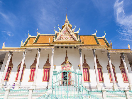 simsearch:841-07523329,k - Silver Pagoda, Royal Palace, Phnom Penh, Cambodia, Indochina, Southeast Asia, Asia Foto de stock - Sin royalties Premium, Código: 6119-09203141