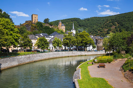 Esch-sur-Sure, Luxembourg, Europe Stock Photo - Premium Royalty-Free, Code: 6119-09213954