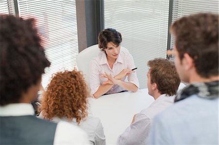 simsearch:649-06000952,k - Business people talking in office Stock Photo - Premium Royalty-Free, Code: 6122-07705699