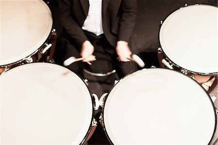 drum (instrument) - Timpani player in orchestra Stock Photo - Premium Royalty-Free, Code: 6122-08229329