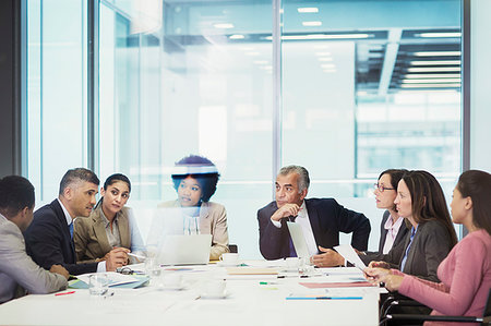 simsearch:614-03507042,k - Business people talking in conference room meeting Stock Photo - Premium Royalty-Free, Code: 6124-09229103