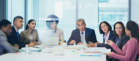 simsearch:614-03507042,k - Business people talking in conference room meeting Stock Photo - Premium Royalty-Free, Code: 6124-09229130