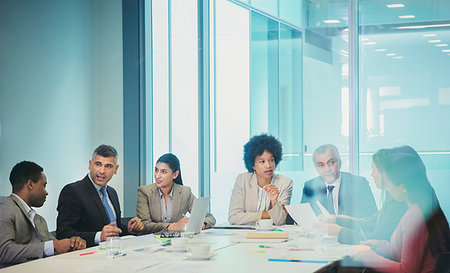 simsearch:614-03507042,k - Business people planning in conference room meeting Stock Photo - Premium Royalty-Free, Code: 6124-09229219