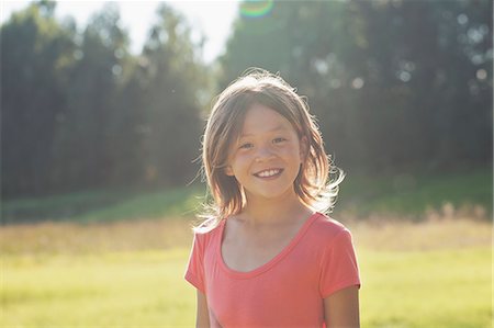 simsearch:6126-08636059,k - Sweden, Smaland, Portrait of smiling girl (10-11) Stock Photo - Premium Royalty-Free, Code: 6126-08635261