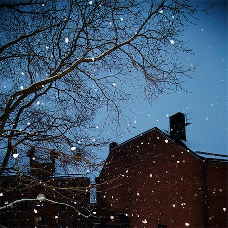 snow city - Sweden, Snowfall in city Stock Photo - Premium Royalty-Free, Code: 6126-08781126
