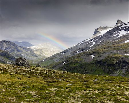 Jotunheimen range with Stolsnostinden mountain Photographie de stock - Premium Libres de Droits, Code: 6126-09102785