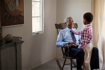 photos of african american grandparents - Grandfather and grandson Stock Photo - Premium Royalty-Free, Code: 6128-08727776