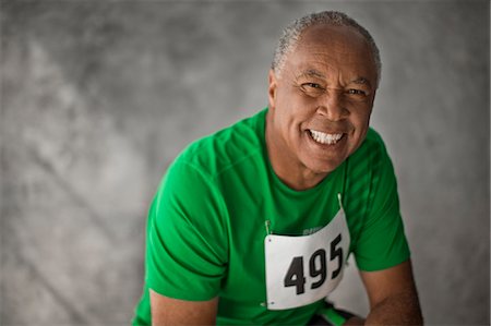 elderly african american male - Portrait of a smiling senior man. Stock Photo - Premium Royalty-Free, Code: 6128-08727901