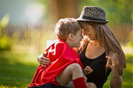 simsearch:632-05816381,k - Smiling young mother bonding with her young son. Stock Photo - Premium Royalty-Free, Code: 6128-08728079