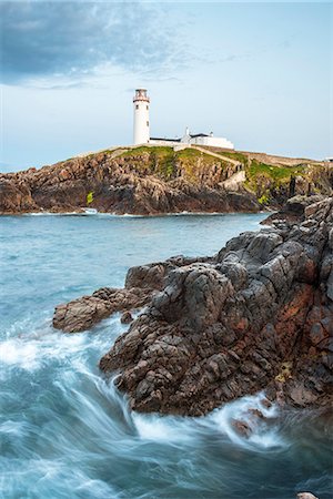 Fanad Head (Fánaid) lighthouse, County Donegal, Ulster region, Ireland, Europe. Stock Photo - Premium Royalty-Free, Code: 6129-09044470