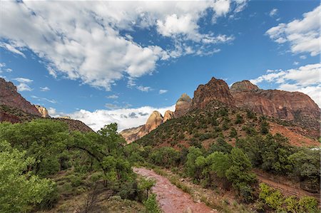 Virgin River after a sudden flash flood. Zion National Park, Hurricane, Washington County, Utah, USA. Stock Photo - Premium Royalty-Free, Code: 6129-09057764