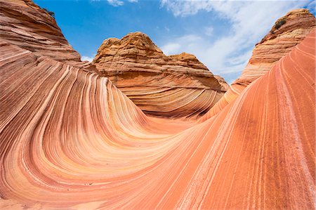 The Wave, Coyote Buttes North, Colorado Plateau, Arizona, USA Stock Photo - Premium Royalty-Free, Code: 6129-09086662