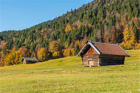 Gerold, Garmisch Partenkirchen, Bavaria, Germany, Europe. Autumn season in Gerold Photographie de stock - Premium Libres de Droits, Code: 6129-09086674