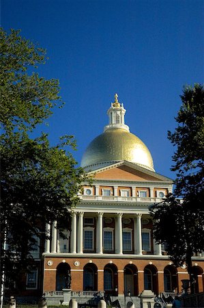 simsearch:625-00805879,k - Facade of a building, State House Boston, Massachusetts, USA Stock Photo - Premium Royalty-Free, Code: 625-00804824