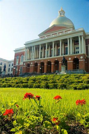 simsearch:625-00805879,k - Low angle view of a building, State House, Boston, Massachusetts, USA Stock Photo - Premium Royalty-Free, Code: 625-00805798