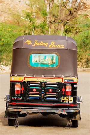 simsearch:625-00806447,k - Rear view of a rickshaw, Jaipur, Rajasthan, India Stock Photo - Premium Royalty-Free, Code: 625-00806433