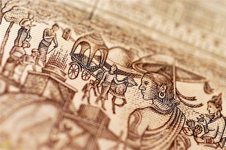 simsearch:625-00801281,k - Extreme close-up of people on bank note Stock Photo - Premium Royalty-Free, Code: 625-00801242