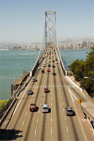 simsearch:625-01094222,k - High angle view of a bridge, Golden Gate Bridge, San Francisco California, USA Stock Photo - Premium Royalty-Free, Code: 625-00801452