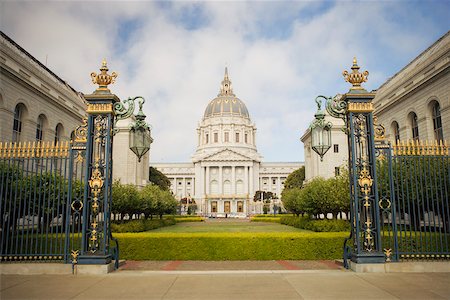 simsearch:625-00840445,k - Facade of a building, City Hall, San Francisco, California, USA Stock Photo - Premium Royalty-Free, Code: 625-00801488
