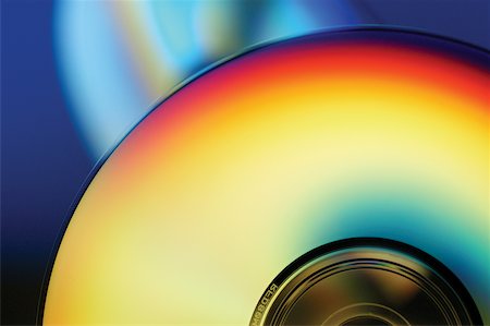 Extreme close-up of CD Stock Photo - Premium Royalty-Free, Code: 625-00801784