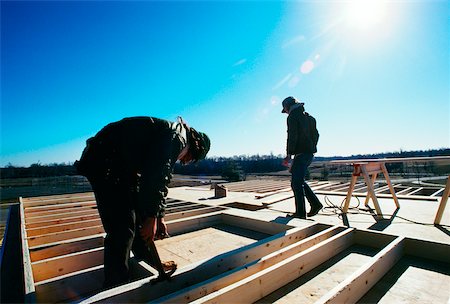 Carpenters building sides for new home in Prince Georges County , Maryland Stock Photo - Premium Royalty-Free, Code: 625-00837593