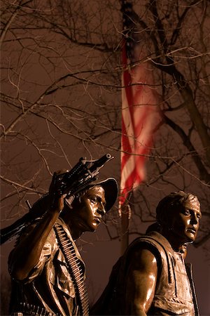 simsearch:841-07457532,k - Close-up of statues of army soldiers, Vietnam Veterans Memorial, Washington DC, USA Stock Photo - Premium Royalty-Free, Code: 625-00839705